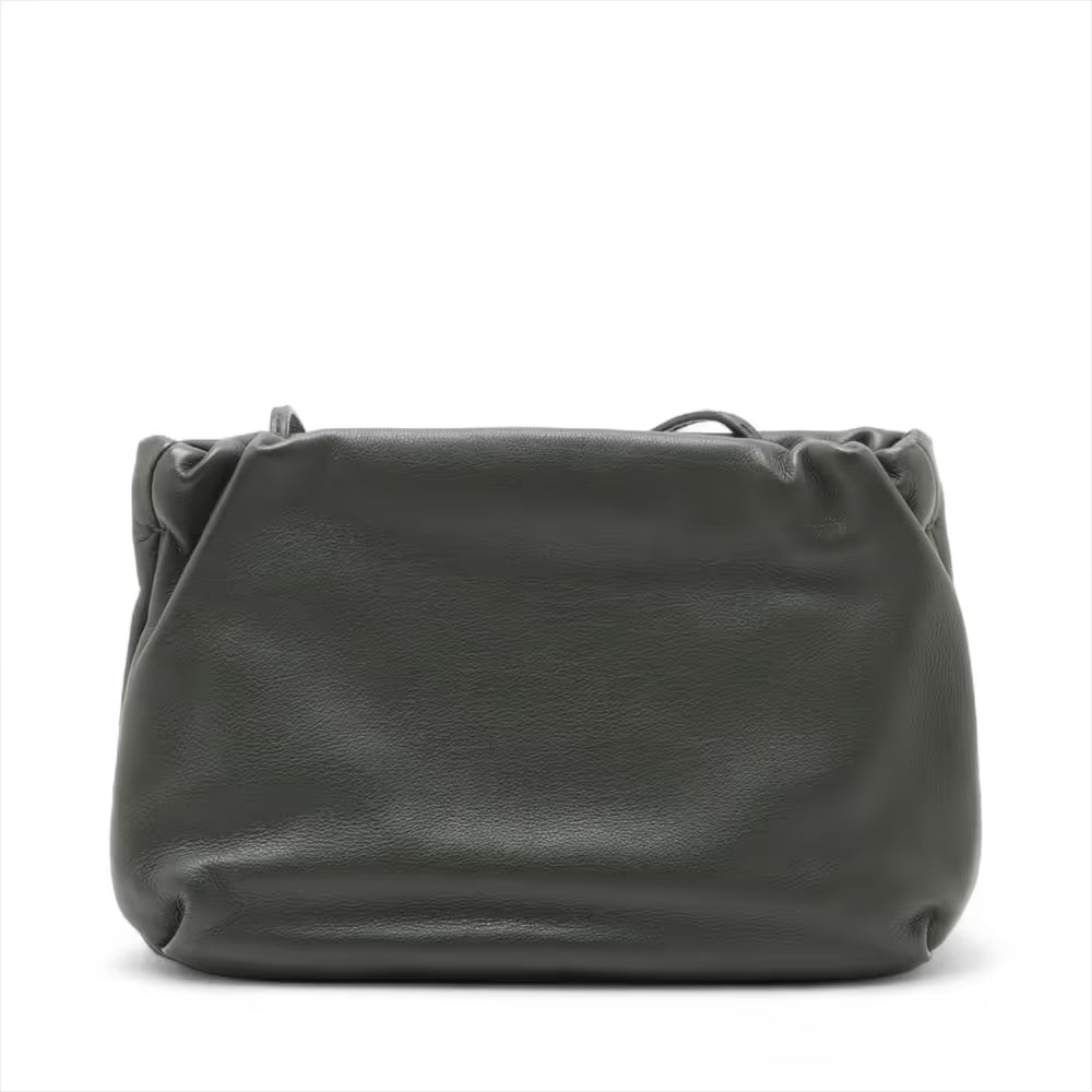 The Row Bose Leather Shoulder Bag Green