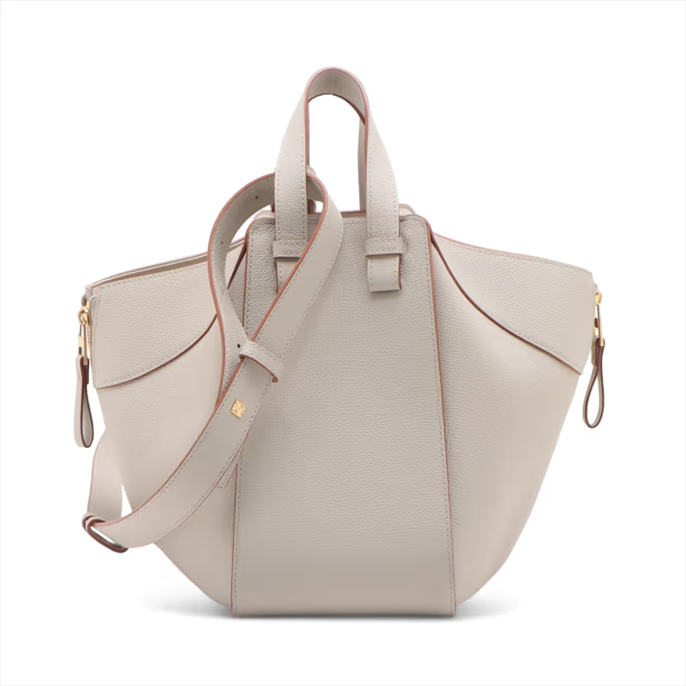 Loewe Hammock Small Leather Two-Way Handbag Beige
