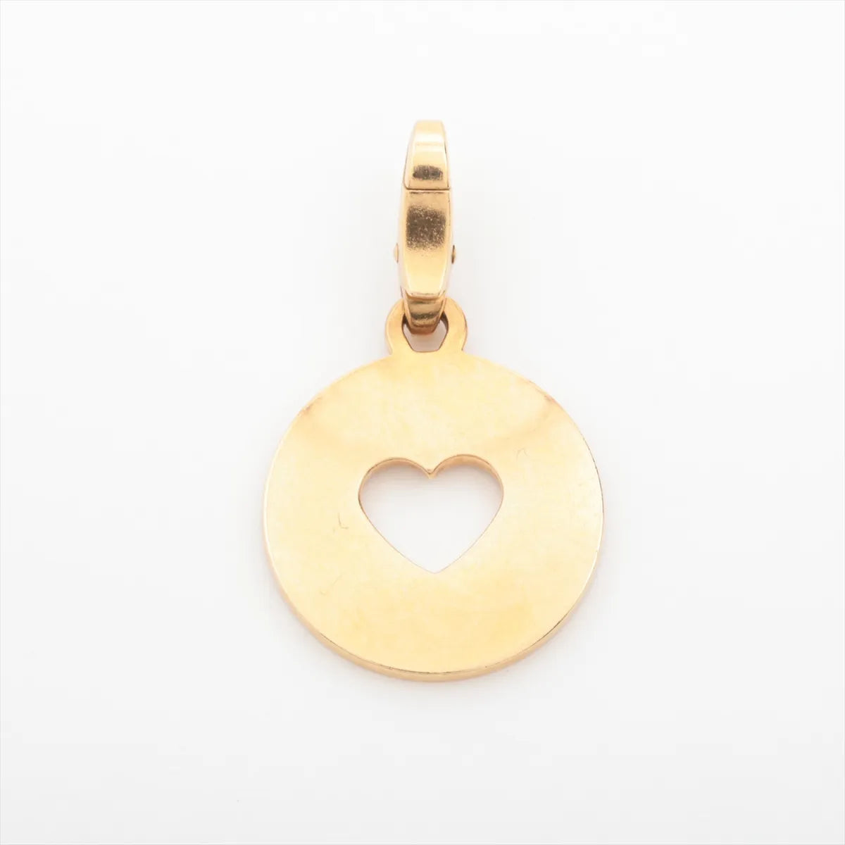 Cartier Round Open Heart Charm Pendant Gold