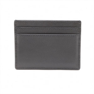 Saint Laurent Leather Card Case Black