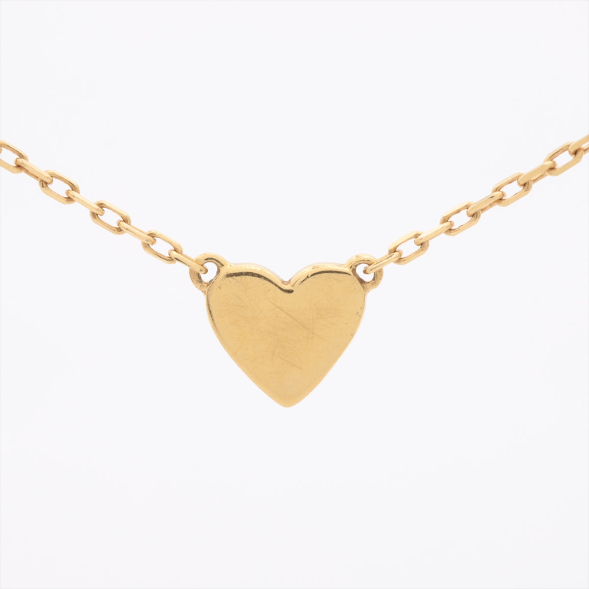 Ahkah Full Heart Necklace Yellow Gold