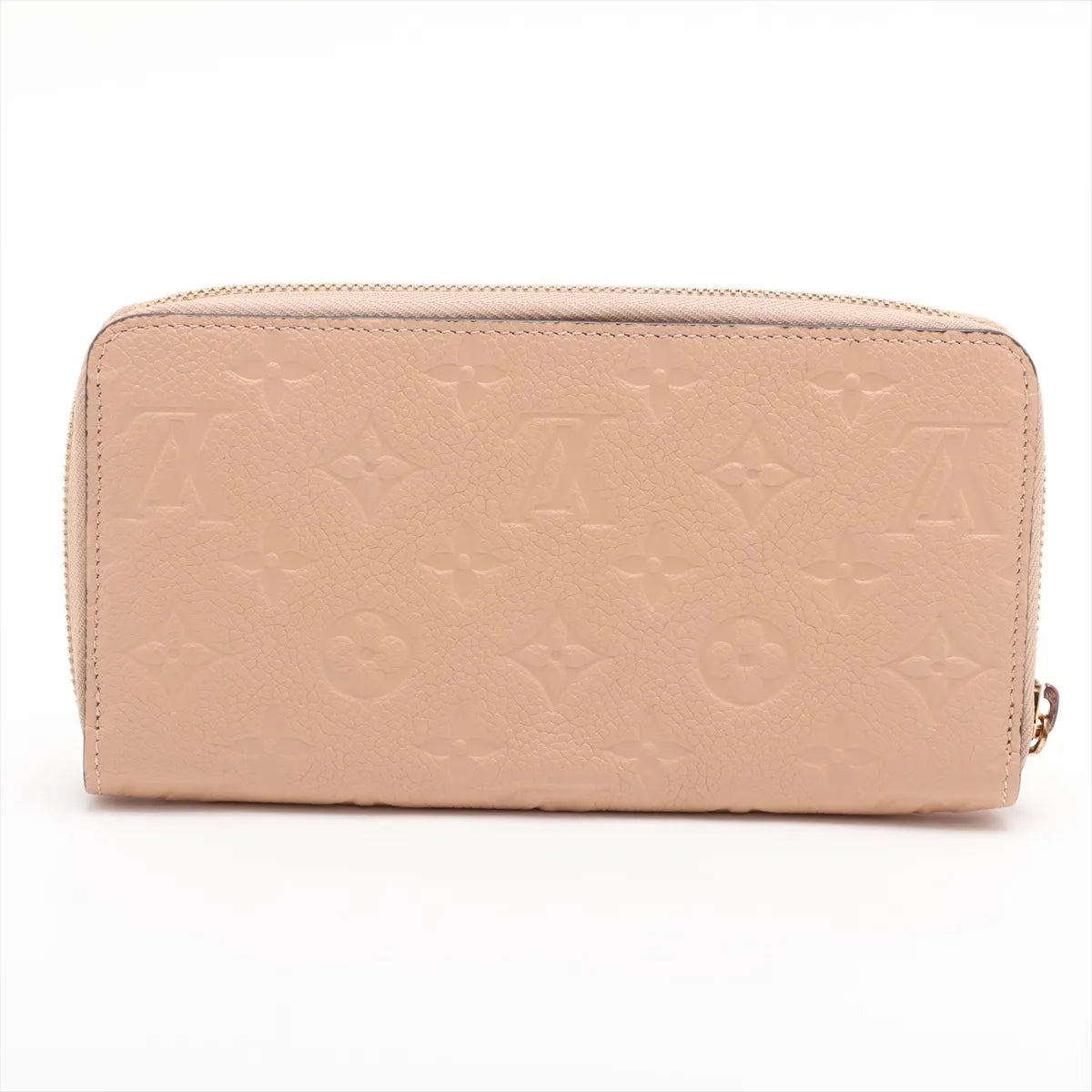 Louis Vuitton Monogram Empreinte Zippy Wallet Beige