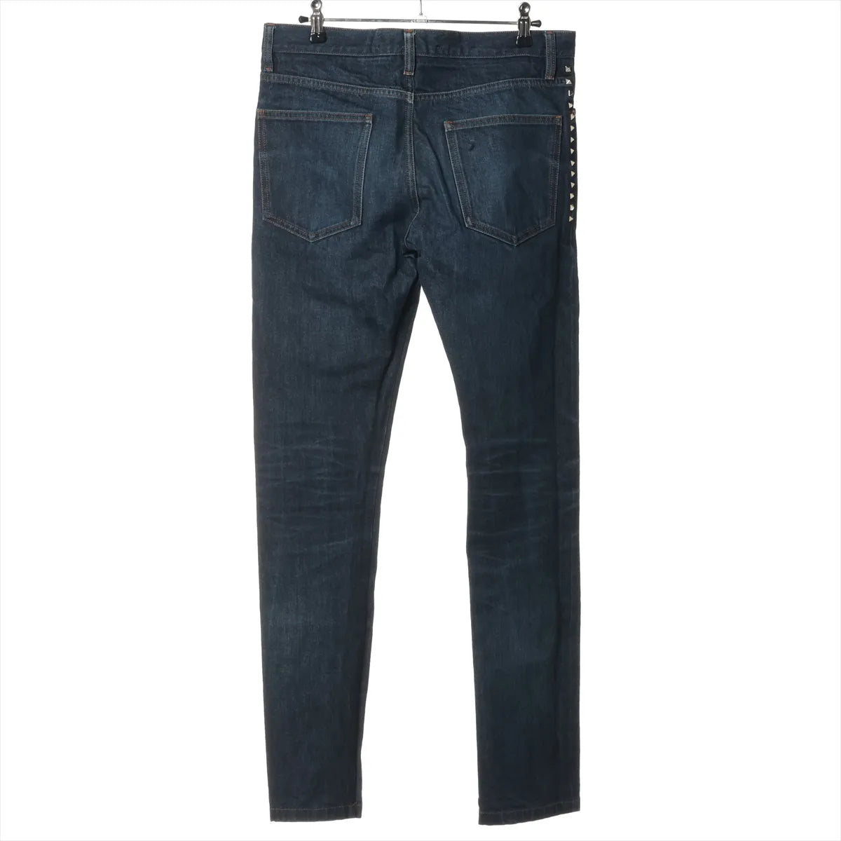 Valentino Cotton Denim Pants Dark Wash Blue