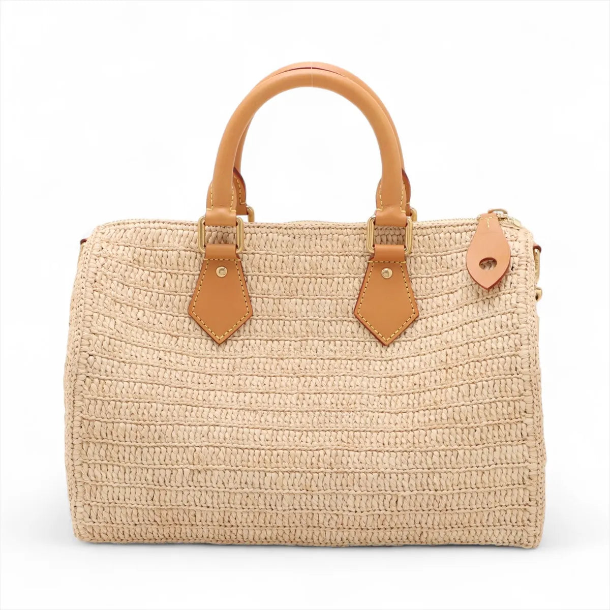 Louis Vuitton Raffia Speedy 30 Bandoulière Bag Beige