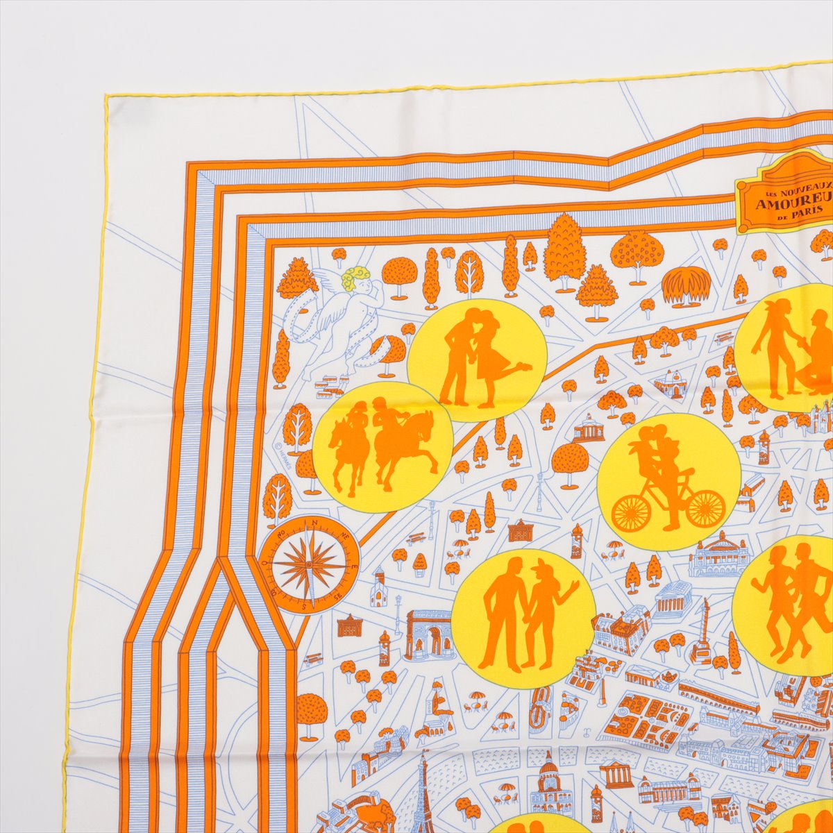 Hermès  Les Nouveaux Amoureux de Paris Scarf