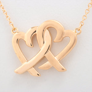Tiffany & Co. Loving Heart Interlocking Necklace Gold