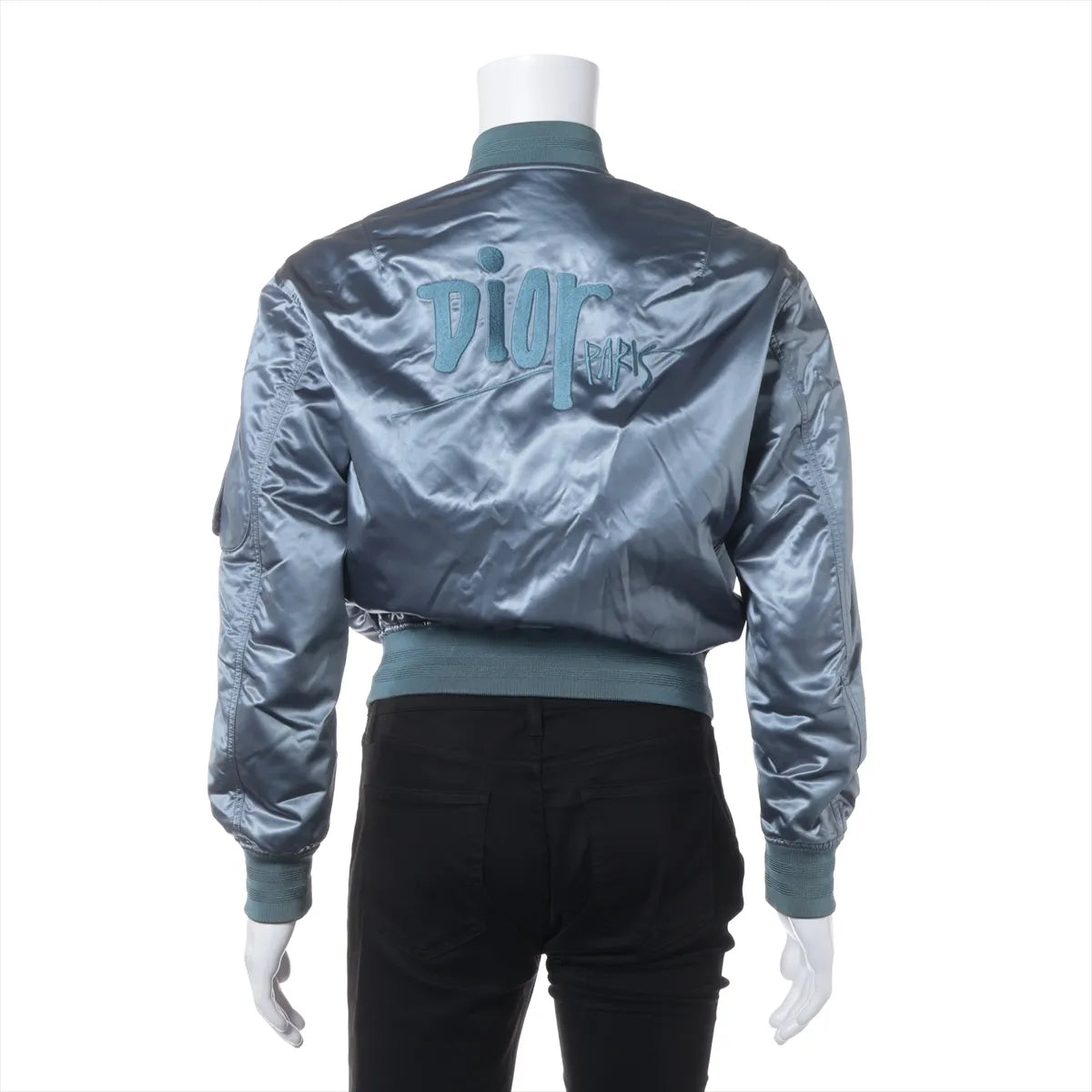 Dior x Shawn Stussy Nylon Blouson Jacket Blue