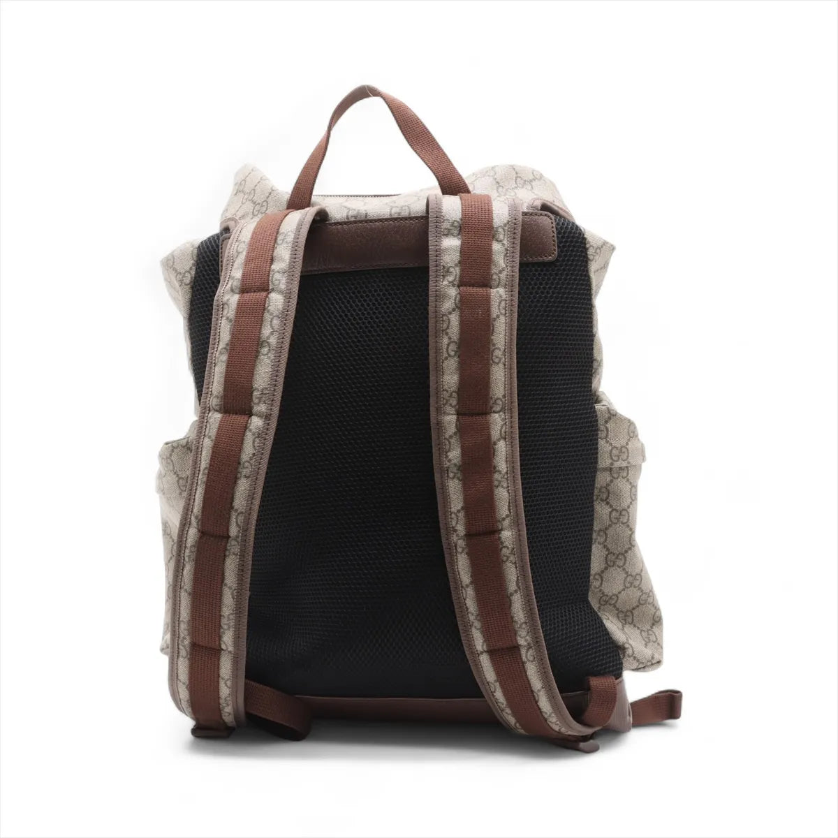 Gucci GG Supreme Leather Backpack Beige