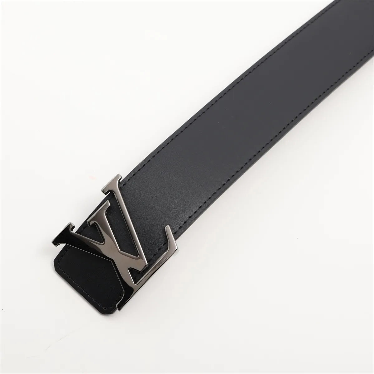 Louis Vuitton Monogram Eclipse LV Initiales Leather Belt
