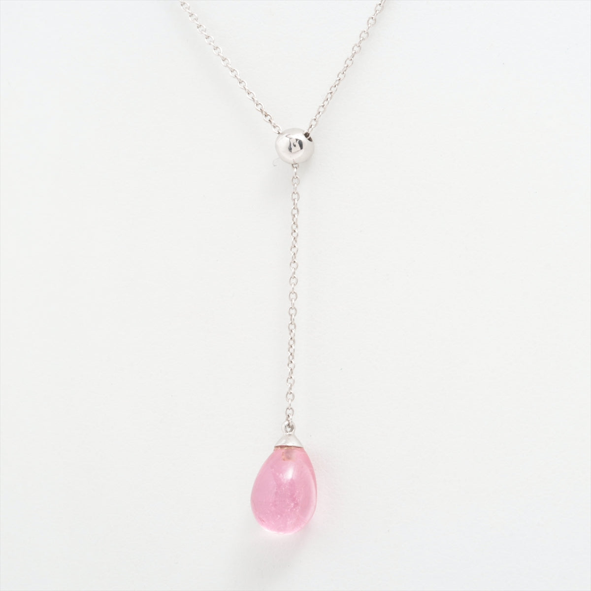 Tiffany & Co. Rainbow Drop Pink Amethyst Stone Necklace