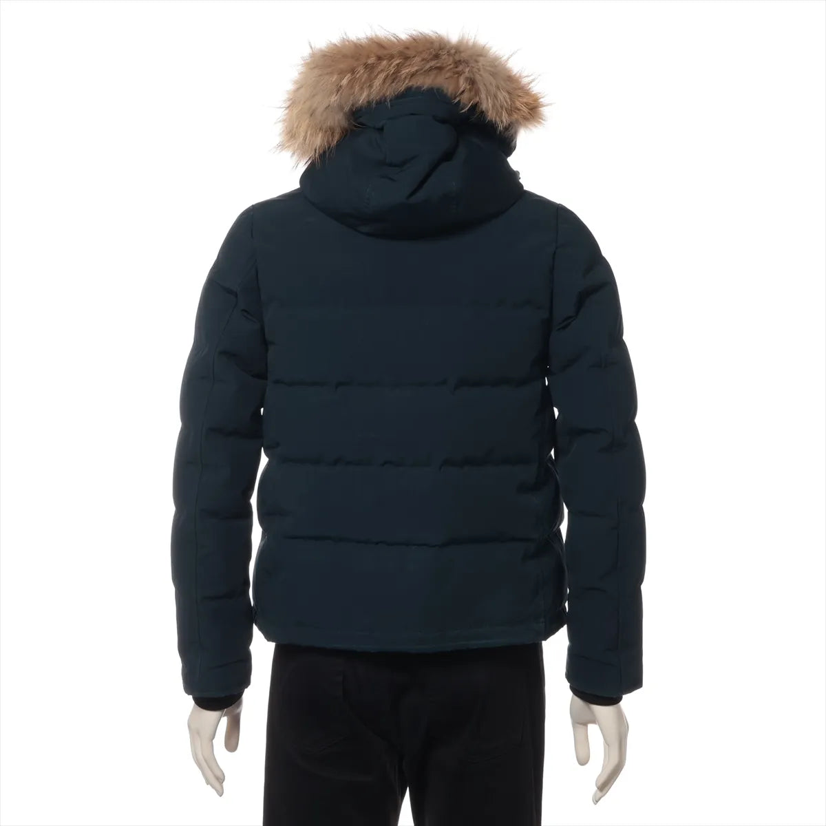 Danton Polyester Fur Down Jacket Navy Blue