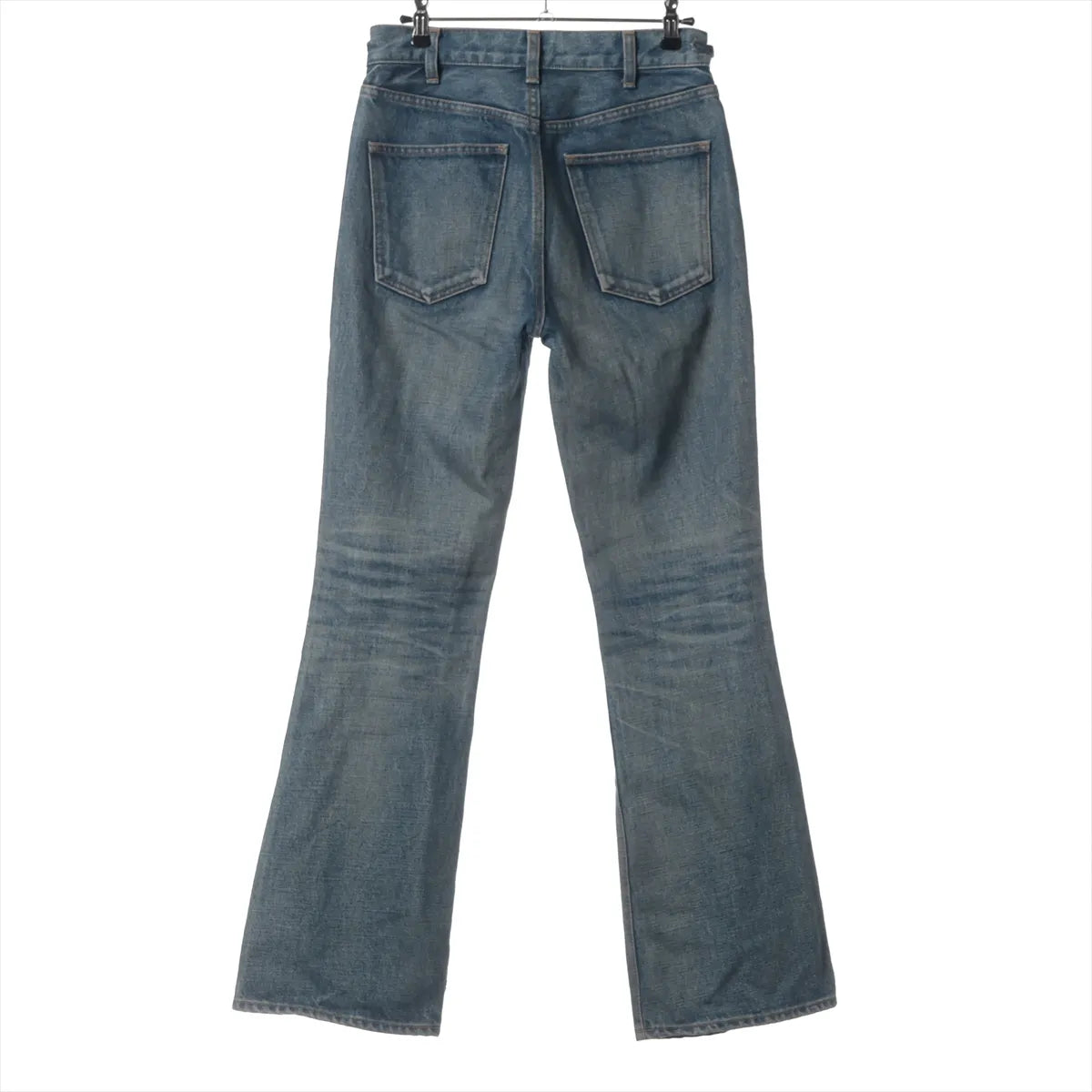 Celine Triomphe Cotton Denim Pants Blue