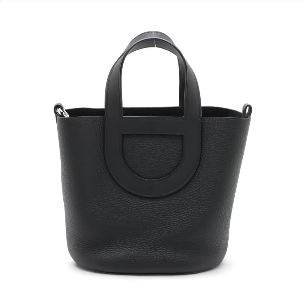Hermès In the Loop 18 Taurillon Clemence × Veau Swift Black