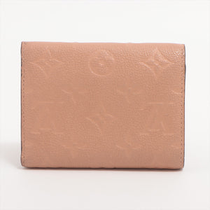 Louis Vuitton Monogram Empreinte Zoé Wallet Pink Beige