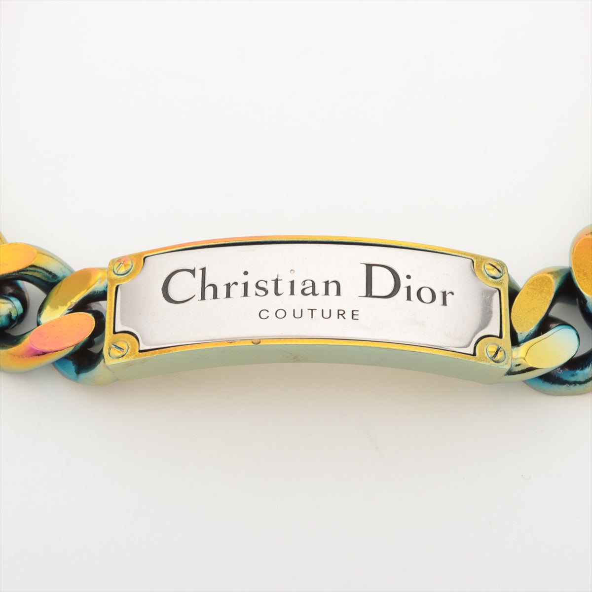 Christian Dior Couture Chain Bracelet Multicolor