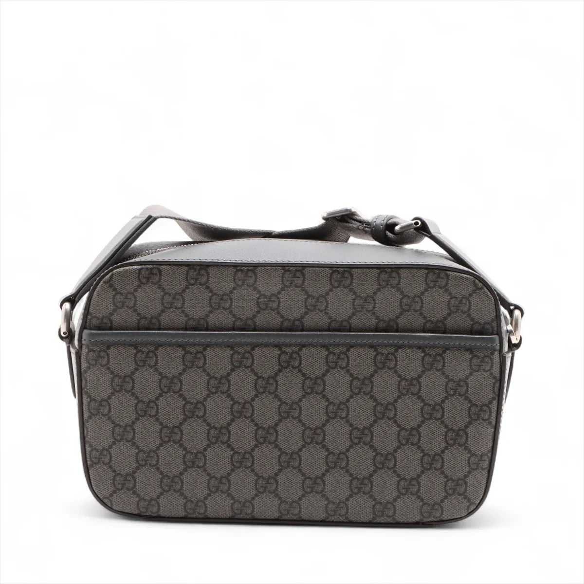 Gucci GG Supreme Leather Shoulder Bag Gray