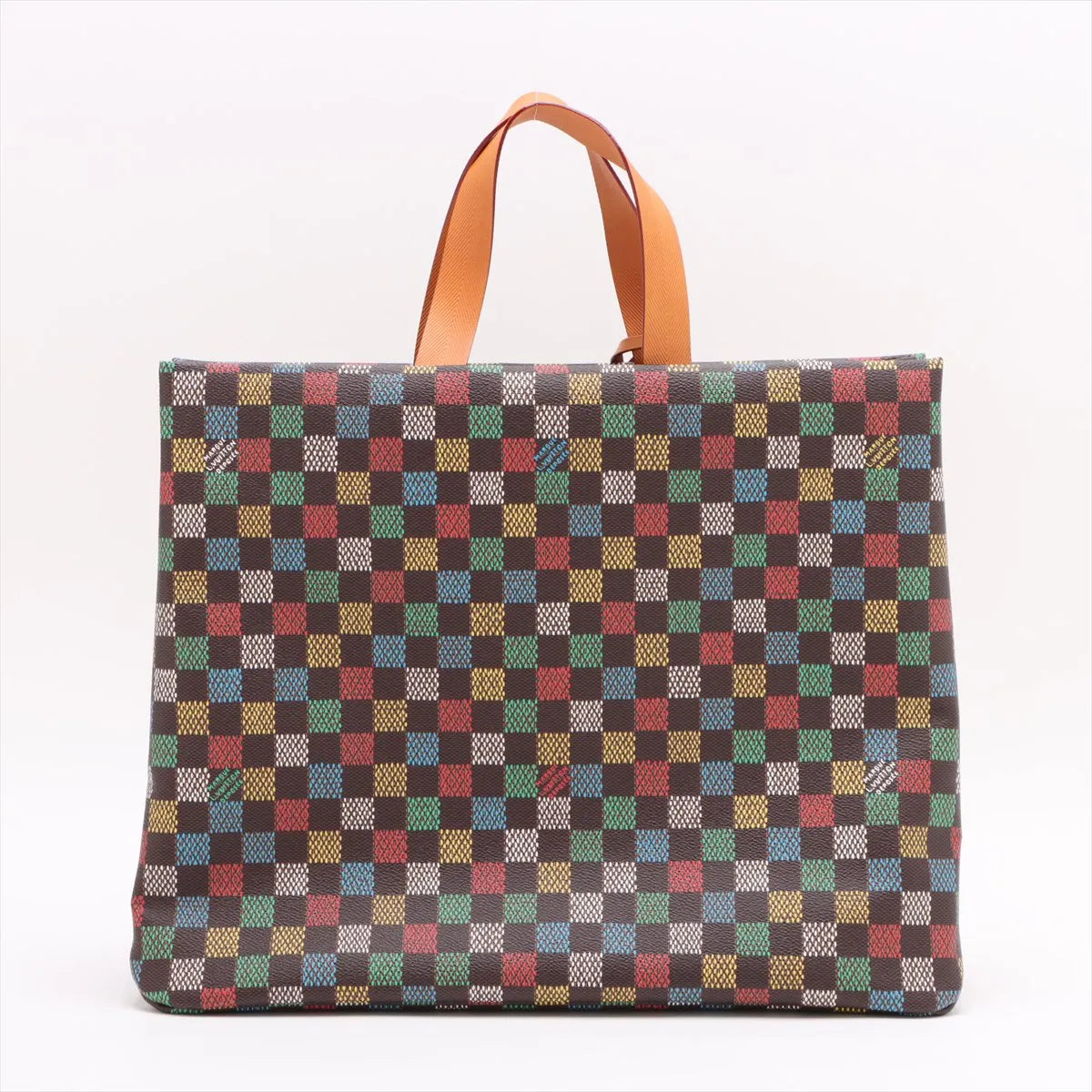 Louis Vuitton LV Vers United Damier Ebene Canvas Shopper Tote Bag MM Multicolor