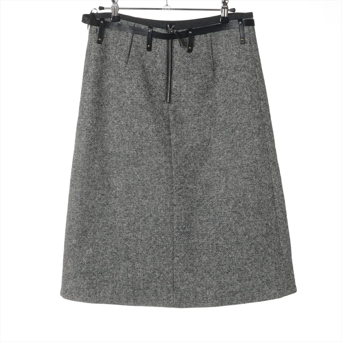 Louis Vuitton Llama x Wool Skirt Gray