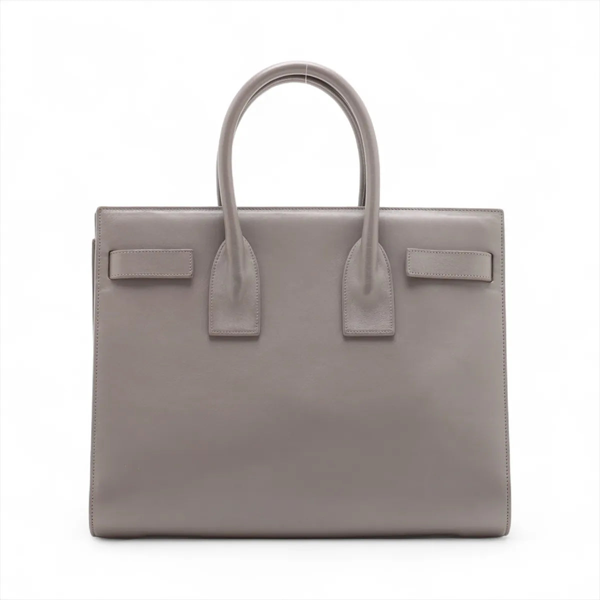 Saint Laurent Paris Sac de Jour Leather Two-Way Handbag Gray