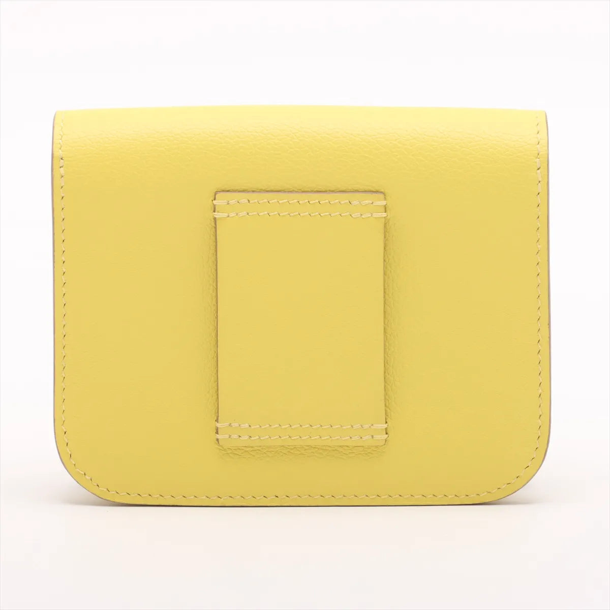 Hermès Constance Slim Evercolor Compact Wallet Yellow