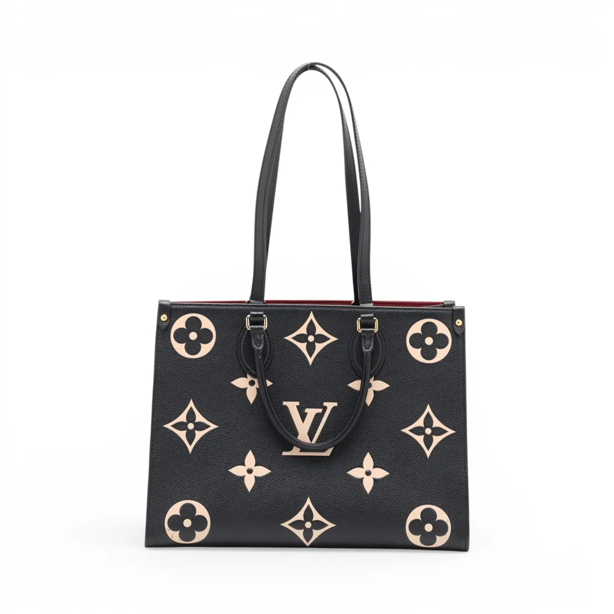 Louis Vuitton Monogram Empreinte On the Go MM Black x Creme