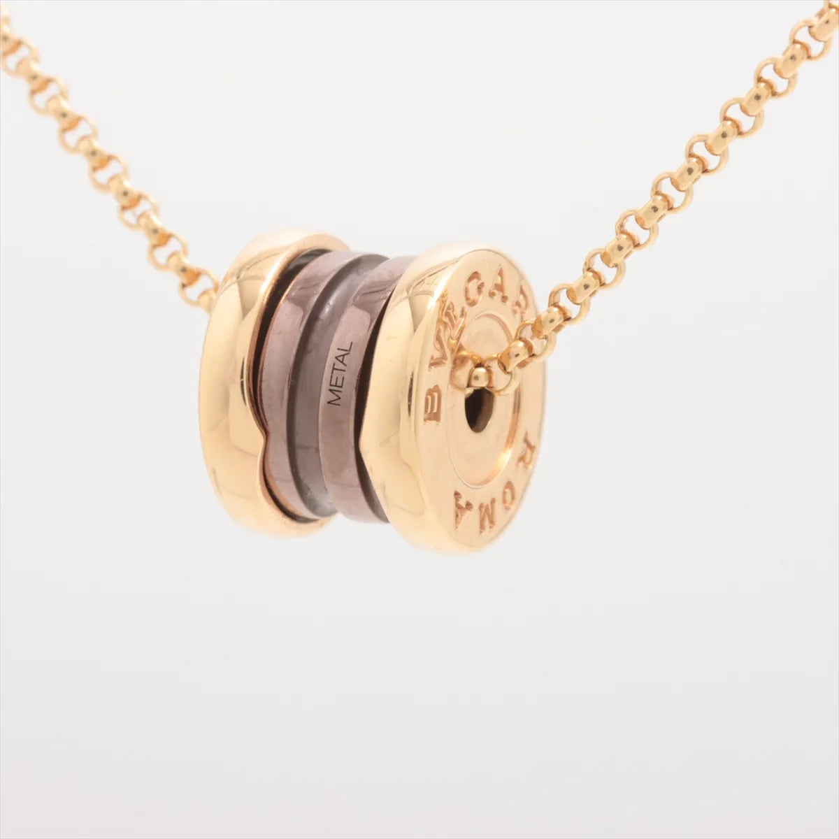 #1 Buy Second Hand Bvlgari B.Zero 1 Roma Ceramic Necklace Rose Gold