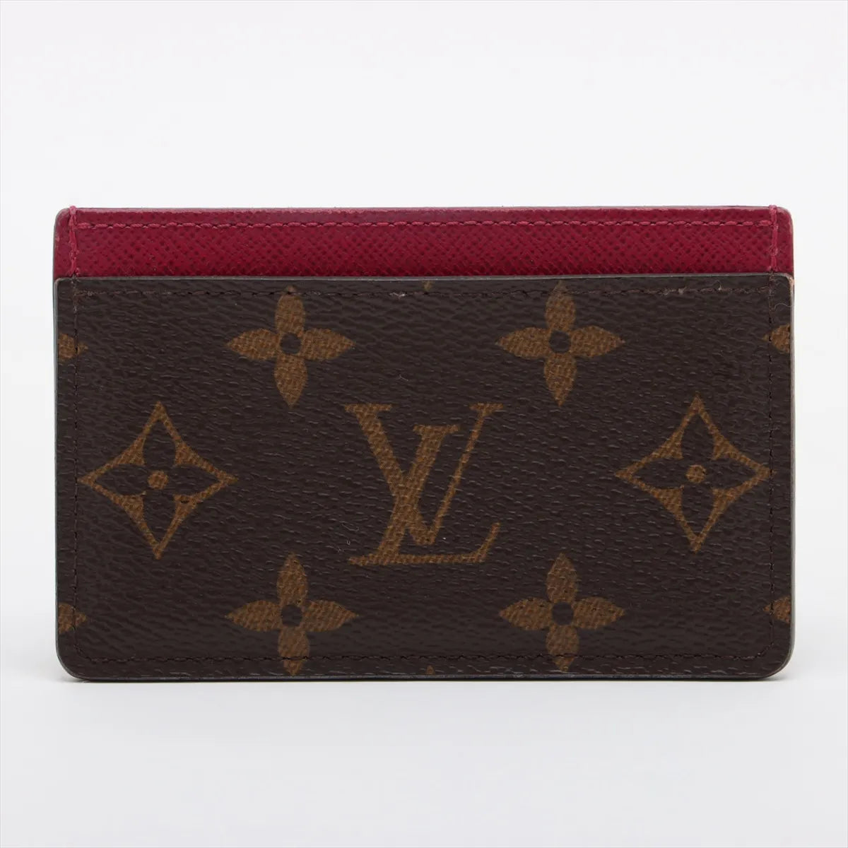 Louis Vuitton Monogram Card Case Fuchsia