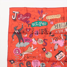 Load image into Gallery viewer, Top rated Hermès Les Confessions Scarf Silk Red
