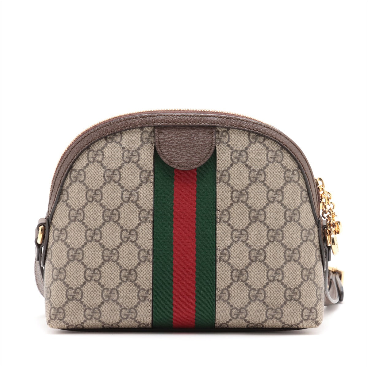 Gucci GG Supreme Ophidia Leather Two-Way Shoulder Bag Beige