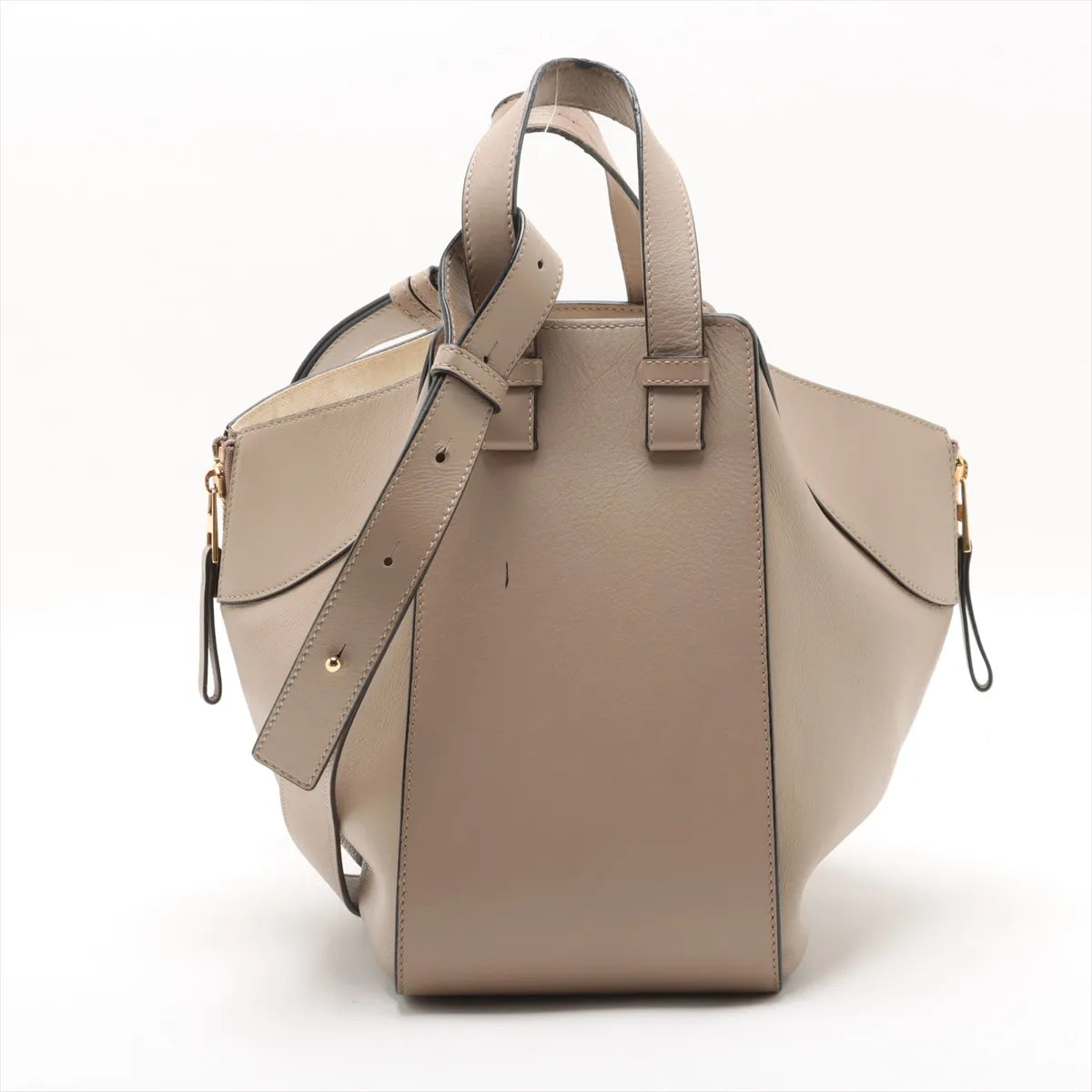 Loewe Hammock Small Leather Two-Way Shoulder Bag Beige