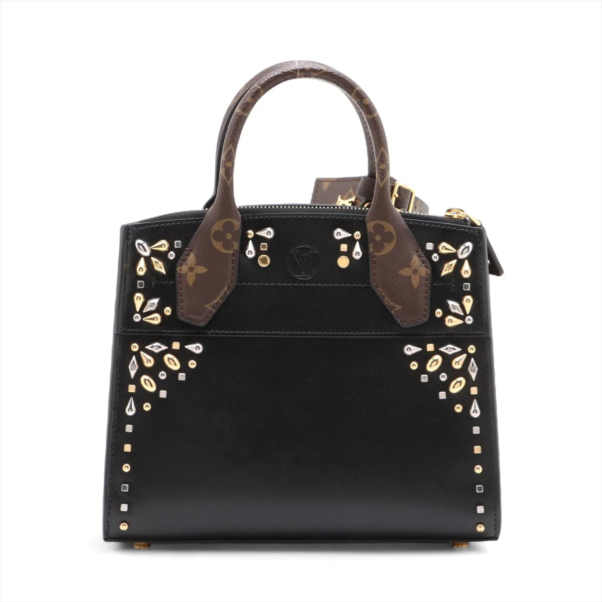Louis Vuitton Monogram Rhinestone Mini City Steamer Black