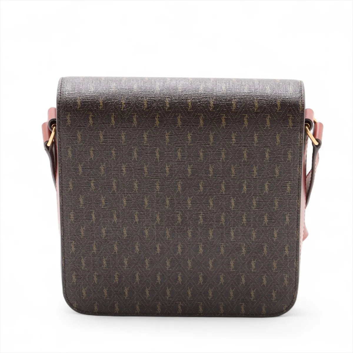 Saint Laurent Paris Monogram Medium Shoulder Bag Brown