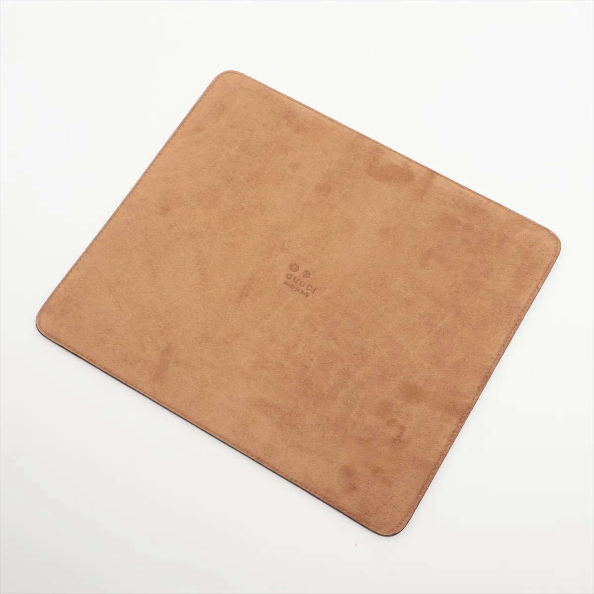Gucci Guccissima Leather Mouse Pad Bronze