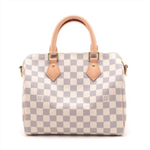Load image into Gallery viewer, Second Hand Louis Vuitton Damier Azur Speedy Bandouliere 25