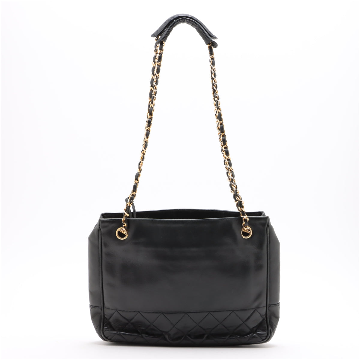 Chanel Matelasse Lambskin Chain Shoulder Bag Black