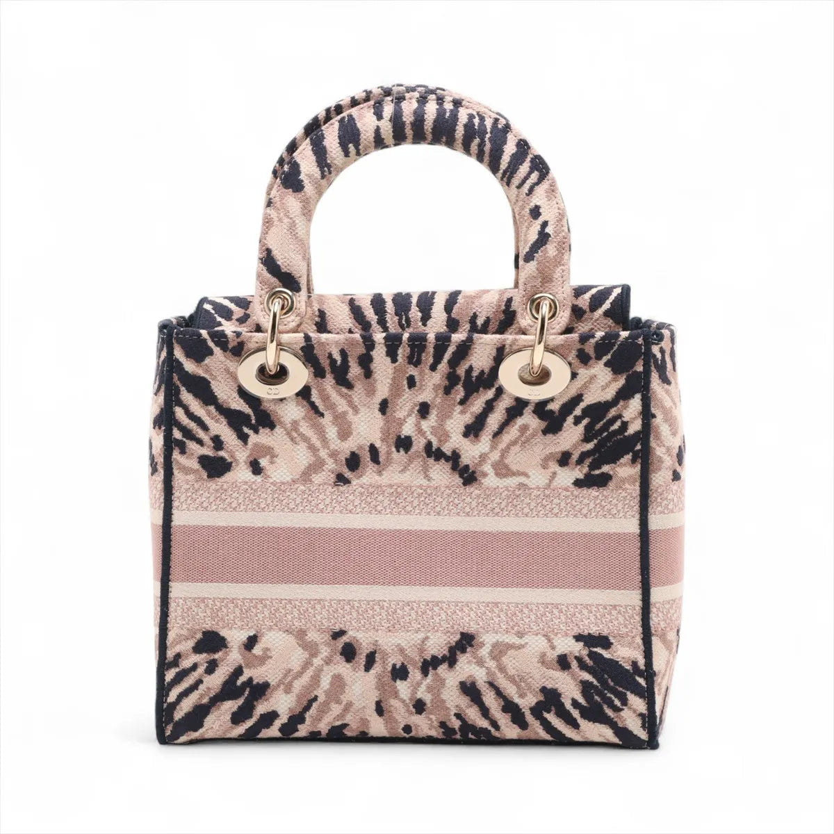 Christian Dior Lady D-Lite Tie Dye Two-Way Shoulder Bag Pink x Navy