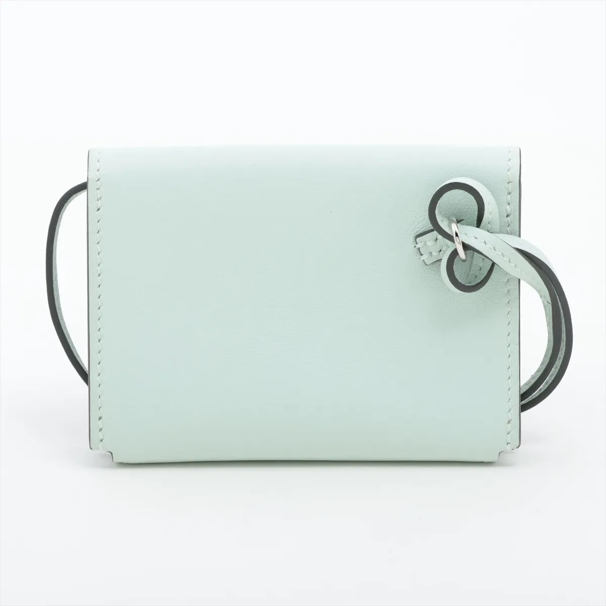 Hermès Hermèsnap Togo Swift Card Holder Vert Peppermint