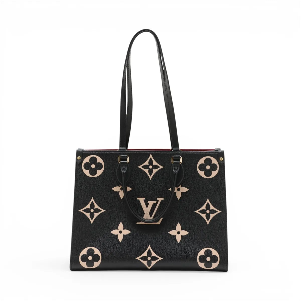Louis Vuitton Bicolor Monogram Empreinte On the Go MM Black x Creme