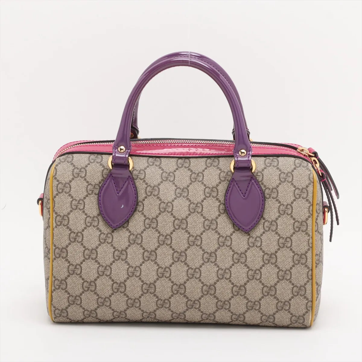 Gucci GG Supreme Patent Leather Handbag Multicolor