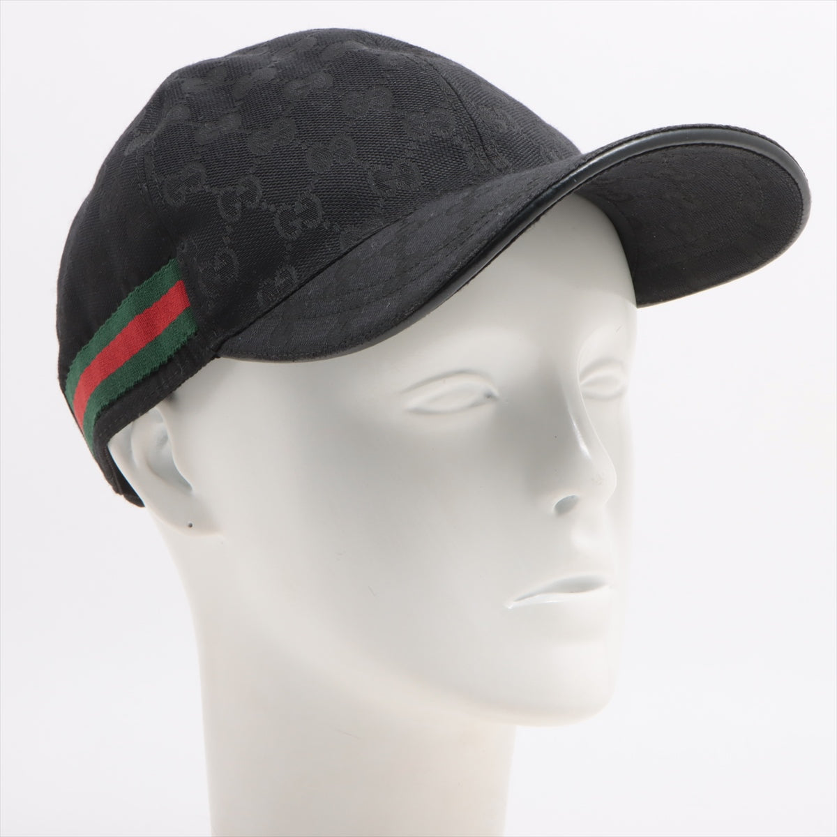 Gucci Original GG Canvas Baseball Hat with Web Black