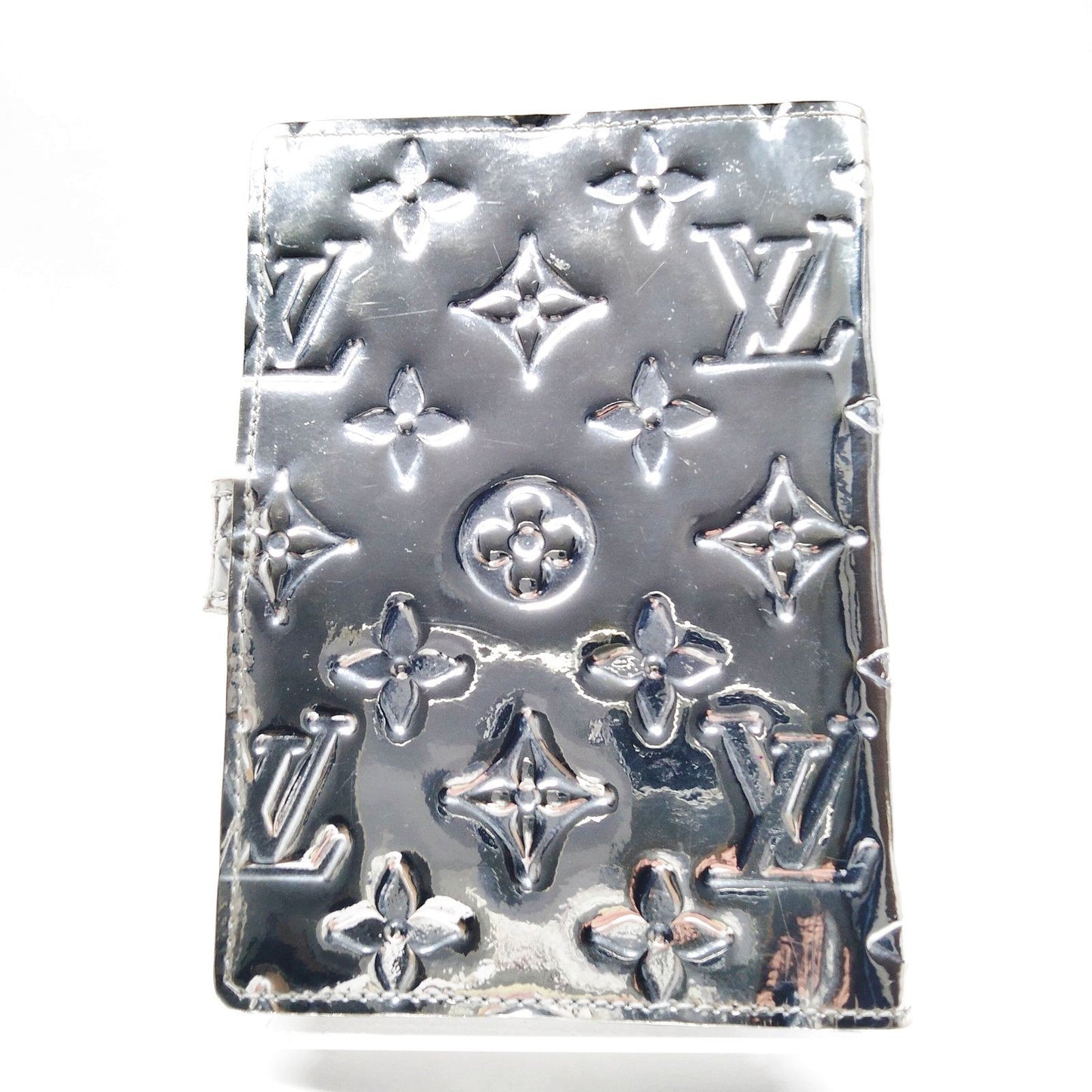 Louis Vuitton Monogram Mirror Agenda PM Silver