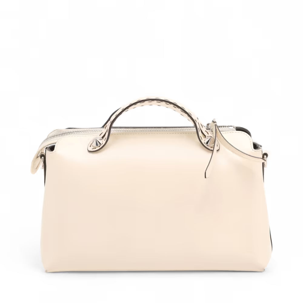 Fendi By the Way Medium Leather Two-Way Handbag Beige