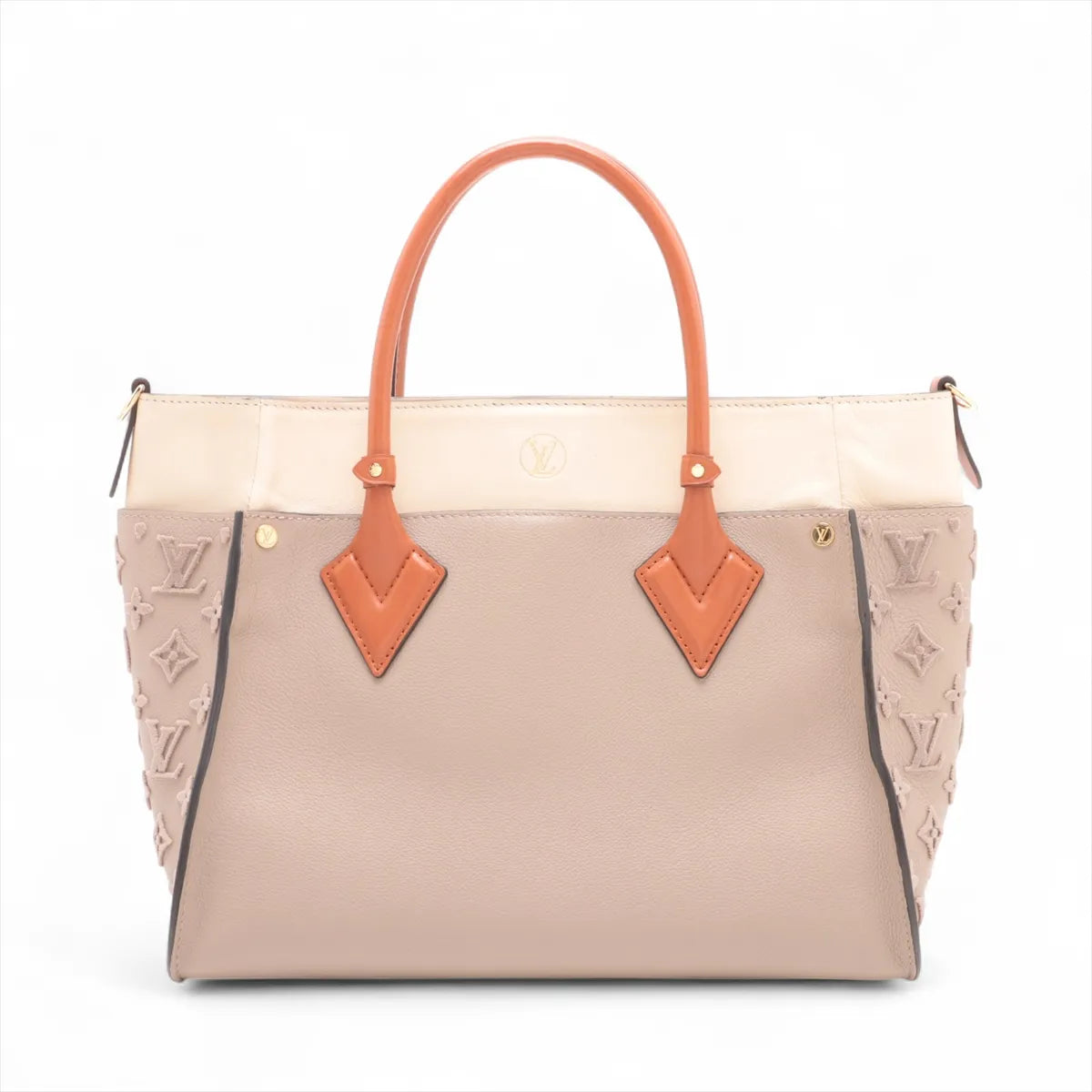 Louis Vuitton Monogram Tuffetage On My Side Beige