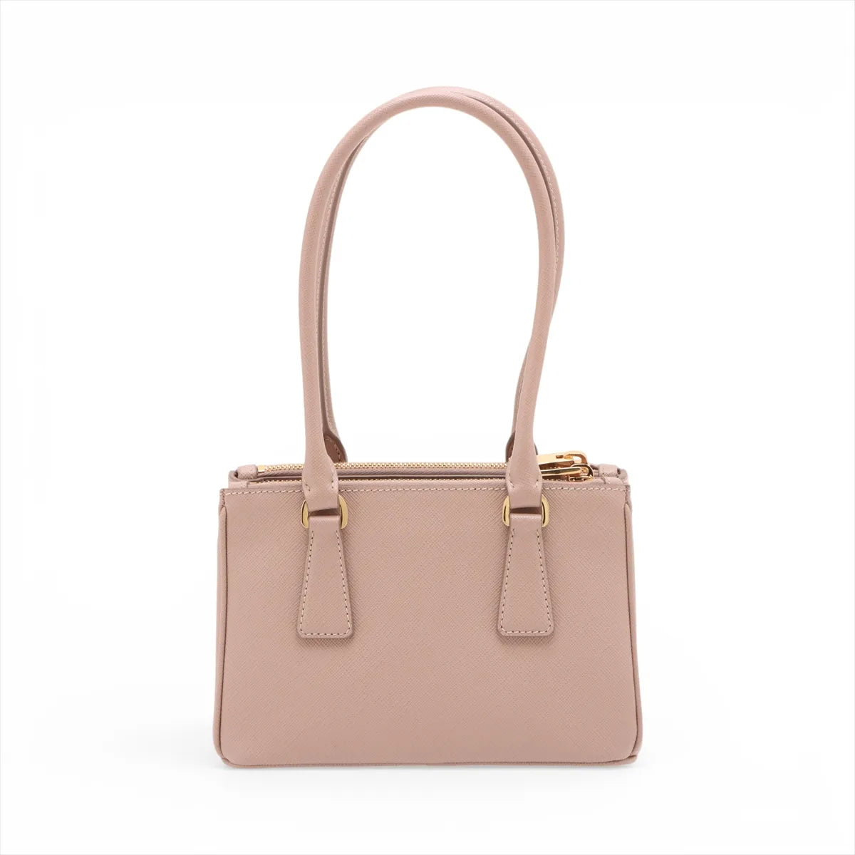 Prada Galleria Mini Saffiano Leather Two-Way Handbag Beige