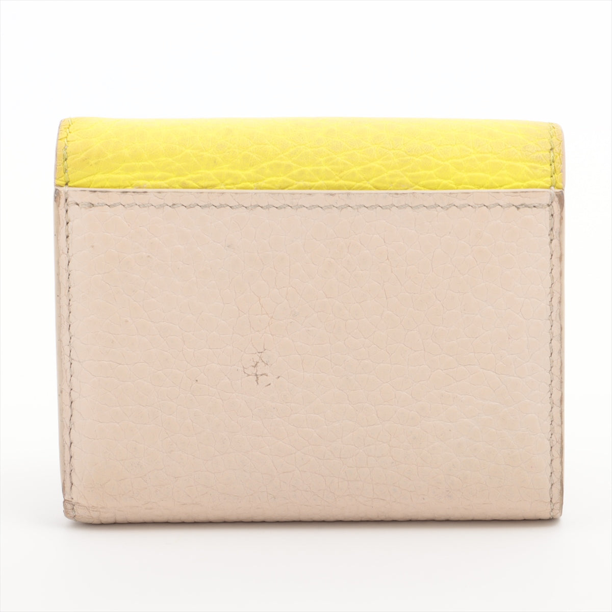 Louis Vuitton Taurillon Portefeuille Capucines Yellow x Beige Wallet