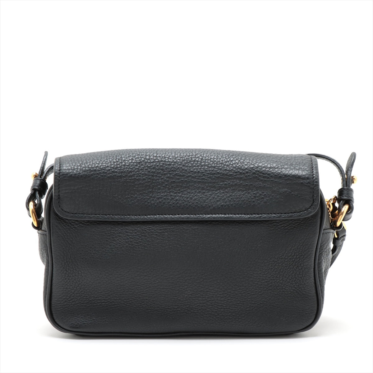 Prada Vitello Leather Crossbody Bag Black