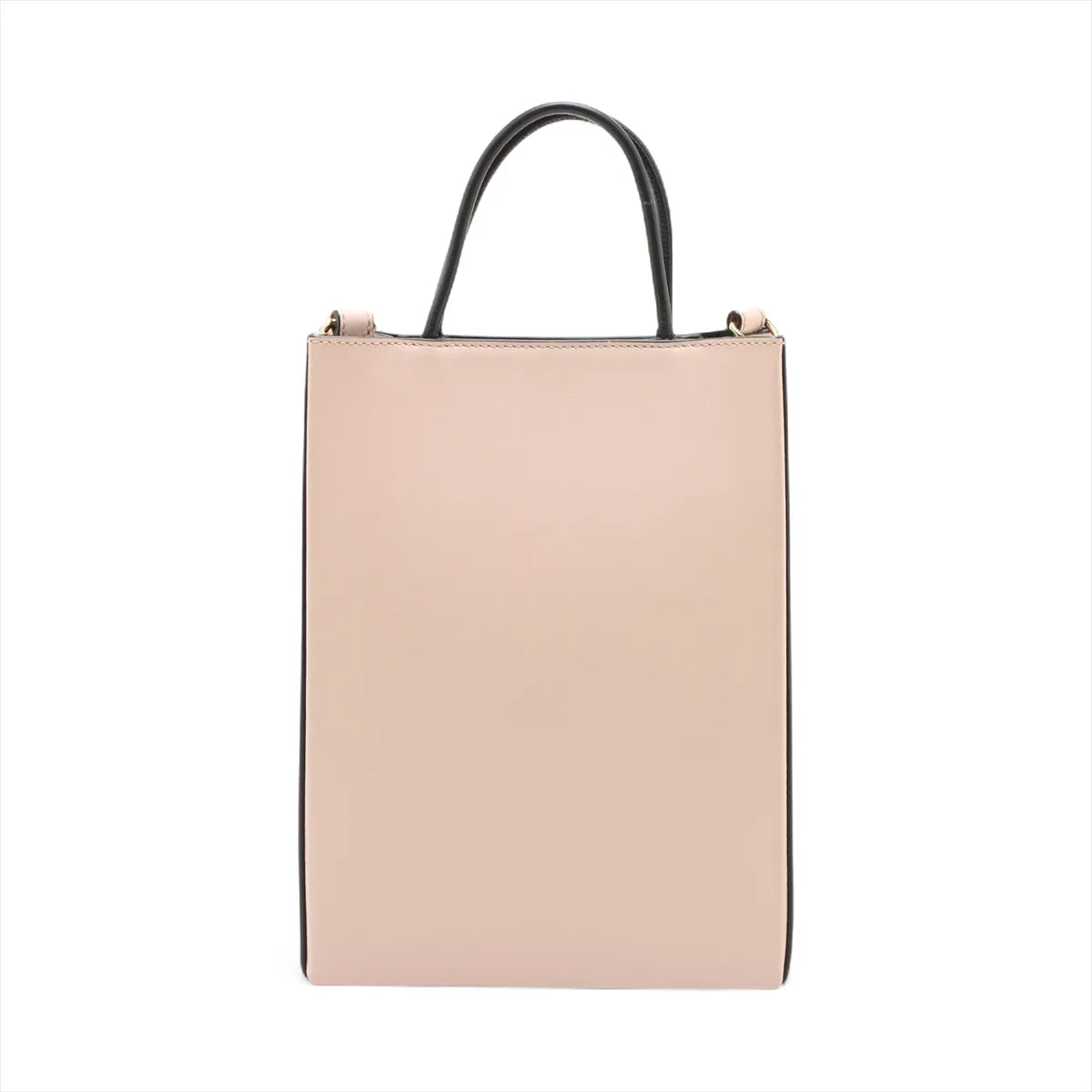 Fendi Vertical Leather Two-Way Shoulder Bag Pink