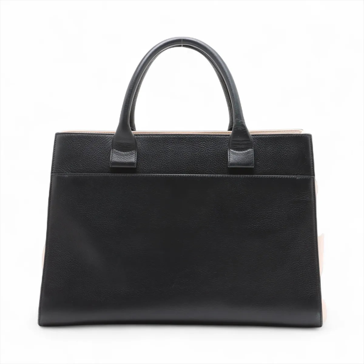 Chanel CC Logo Neo Executive Leather Handbag Black x Ivory