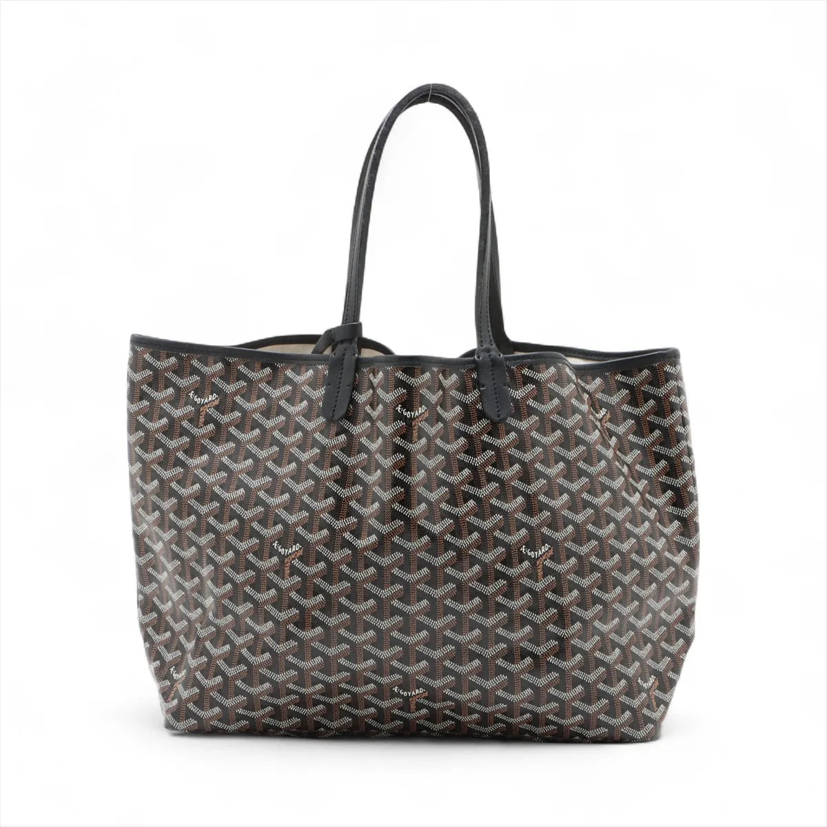 Goyard Saint Louis PM Tote Bag Brown x Black