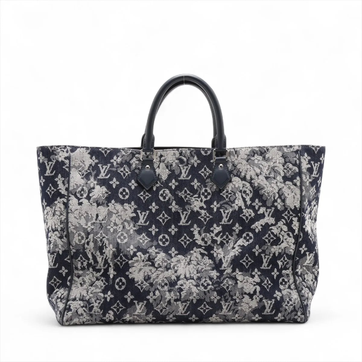 Louis Vuitton Monogram Tapestry Grand Sac Navy Blue